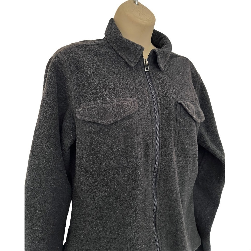 The North Face Women’s Size Small Petite Full Zip Black Polartec Jacket - Picture 2 of 11
